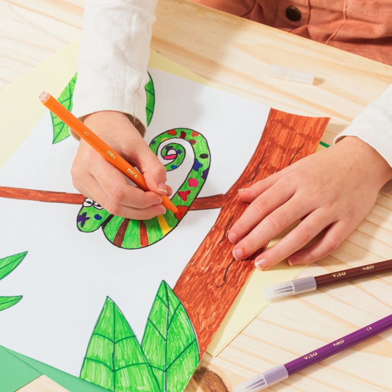 BIC Kids Stiften Vilt, Kartonnen Etui met 18 Stuks